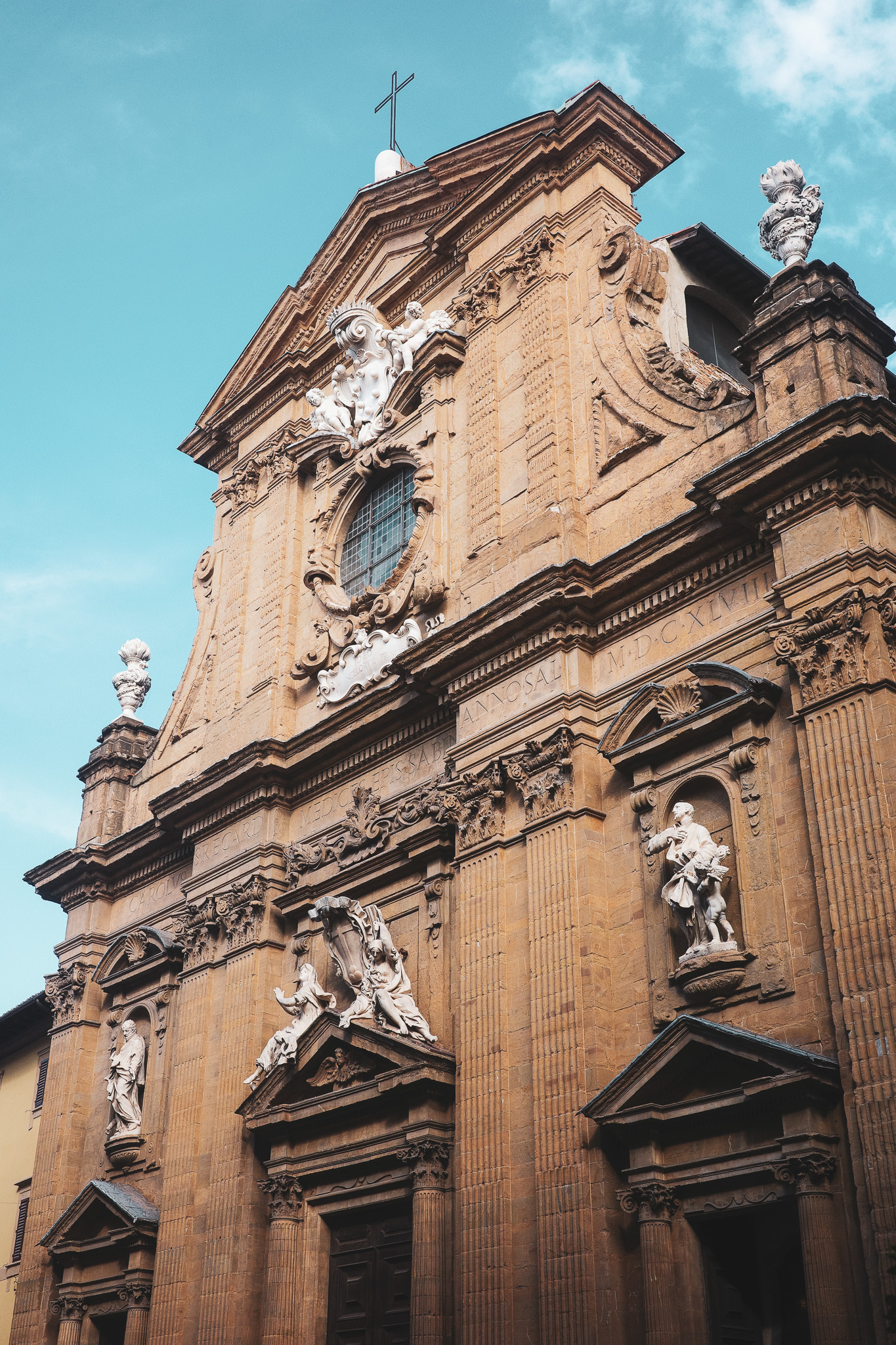 Florence — Baroque church facade