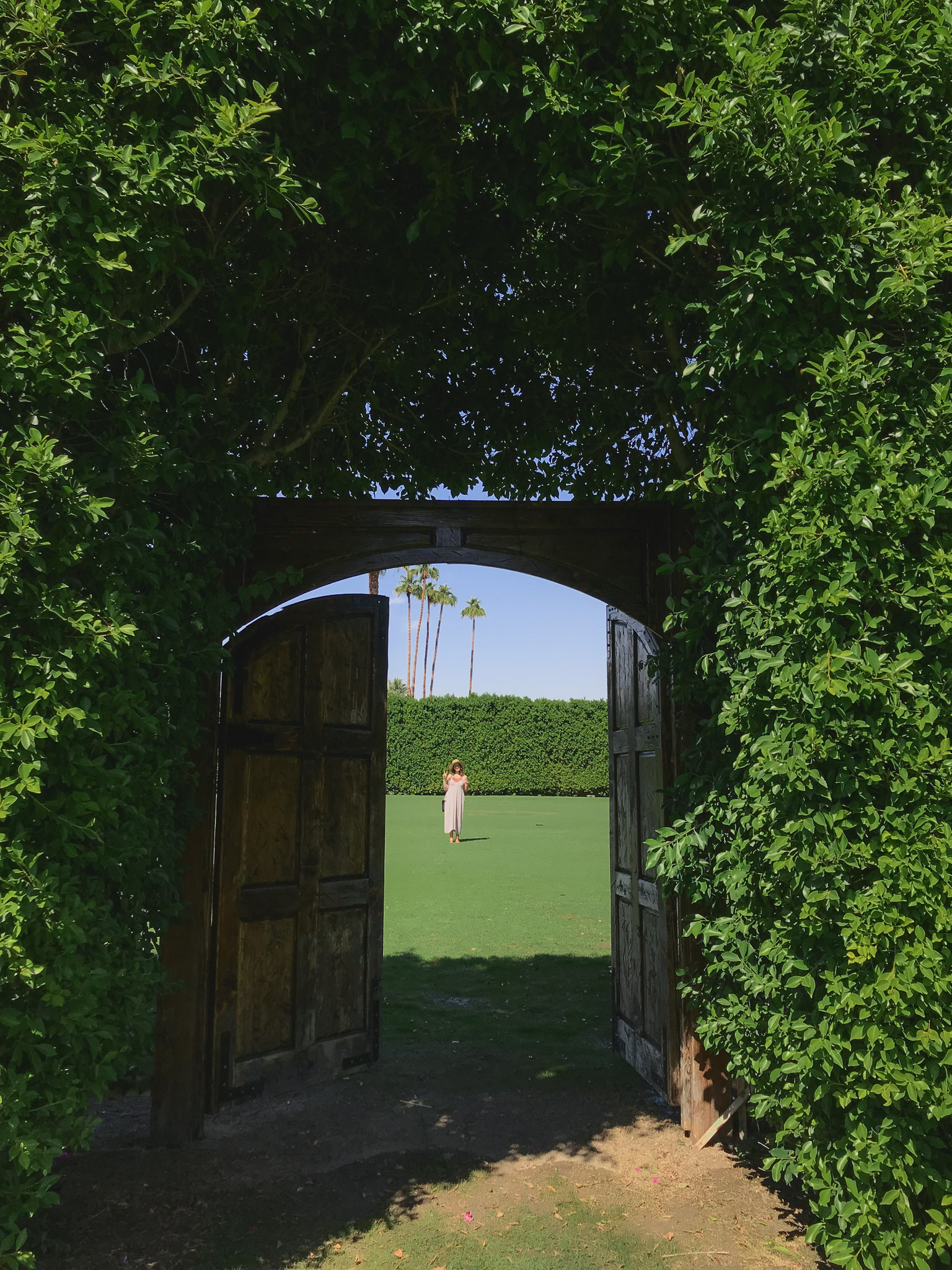 The Parker Palm Springs — garden gate