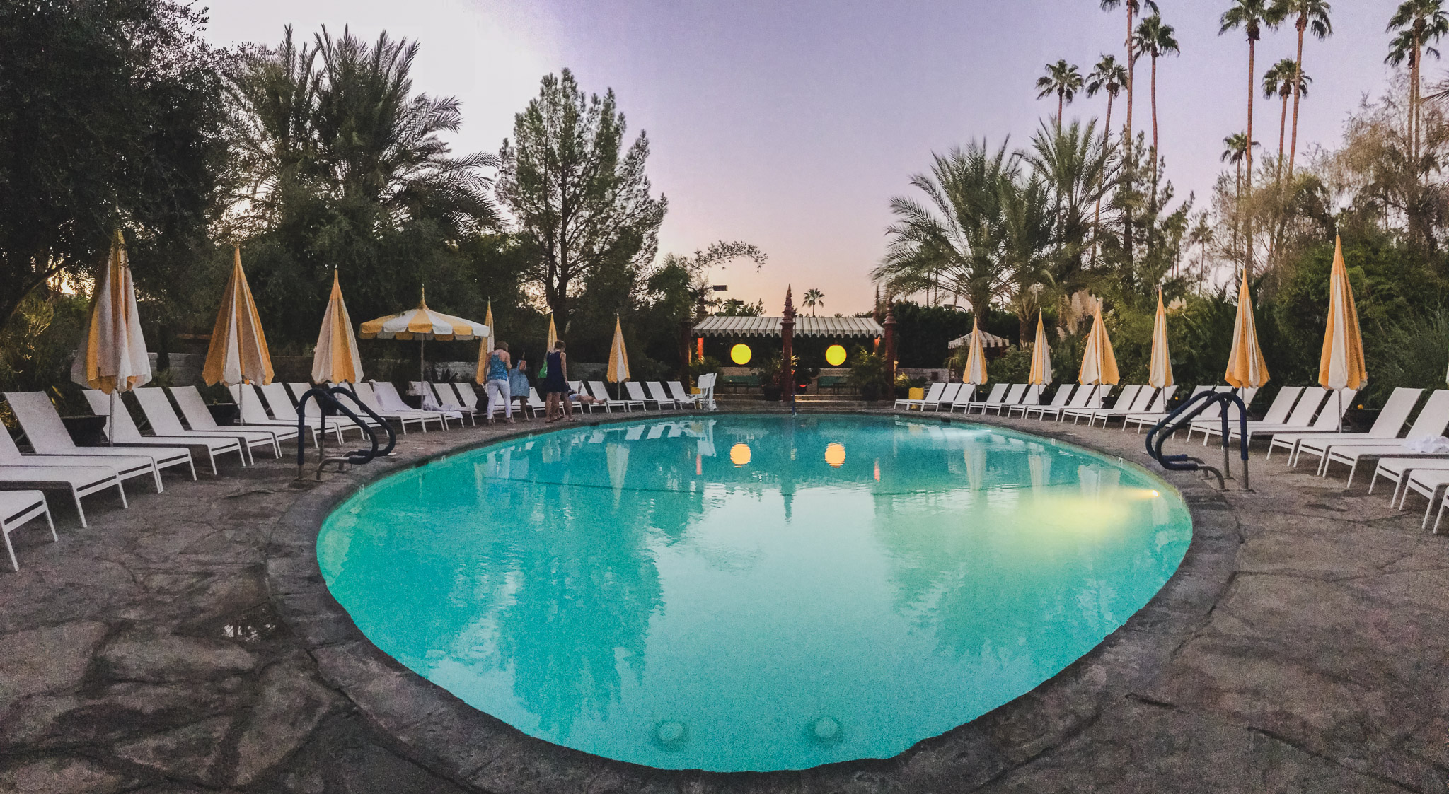 The Parker — pool at dusk